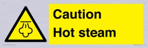 Caution Hot steam